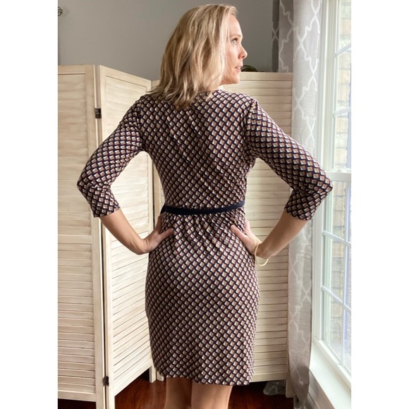 Last 1! Navy/wine jersey wrap dress 🇺🇸 - Picture 2 of 5